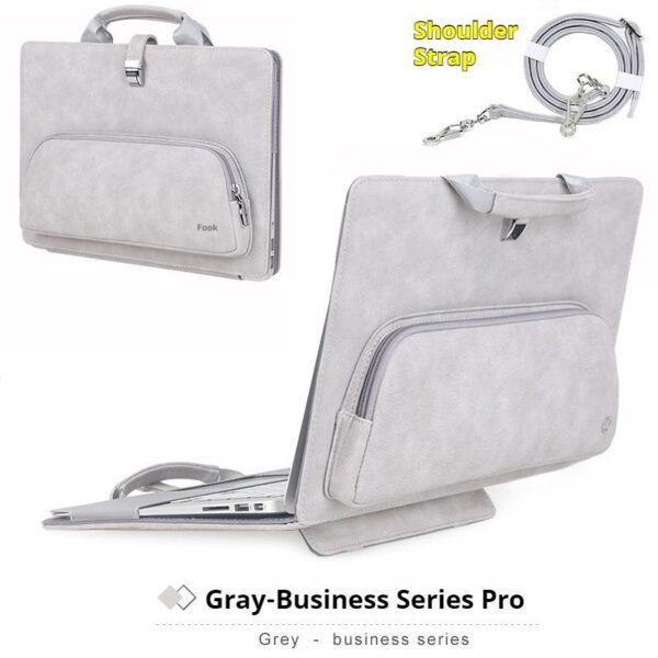 ae2cf2d106b349368e19b1dd00f304e2 High Grade Stand Cooling Laptop Liner Protective Handbag For Women Fit 13.3 14 15 16 Inch Macbook Huawei Matebook Pro Notebook Protective Case
