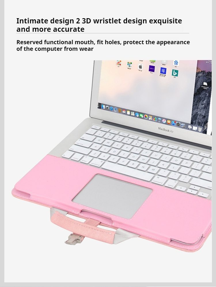 High Grade Stand Cooling Laptop Liner Protective Handbag For Women Fit 13.3 14 15 16 Inch Macbook Huawei Matebook Pro Notebook Protective Case 7 da9f6902508444bf8263b1dd00eb5357.jpeg