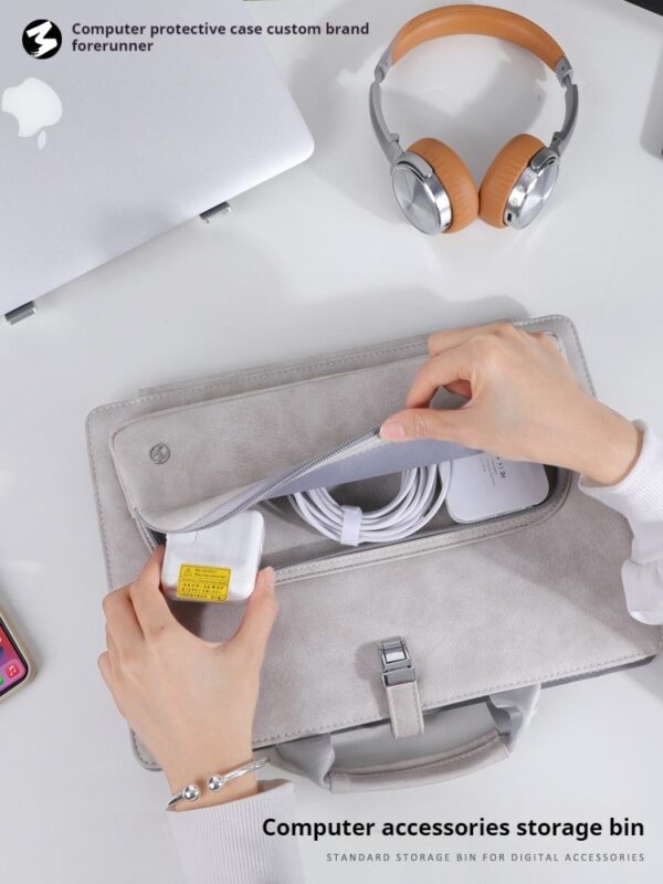 fc5de078a8e04d54b814b1dd00f3031d High Grade Stand Cooling Laptop Liner Protective Handbag For Women Fit 13.3 14 15 16 Inch Macbook Huawei Matebook Pro Notebook Protective Case