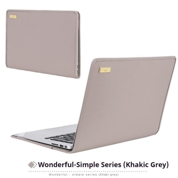 0e326f3ec9734638b40eb1e000d56fe3 Shockproof Simple Leather Notebook Protective Shell Bag For Women Fit 13.3 14 15 16 Inch Apple Air Huawei Lenovo Xiaoxin Pro HP Dell Xiaomi Laptops