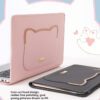 211d7828fdc74c27892fb1df015afd8f Shockproof Cute Cat Head Portable Shoulder Leather Notebook Liner Bag For Women Fit 13.3 14 15 16 Inch Macbook Air Huawei Lenovo Xiaoxin Pro Laptops