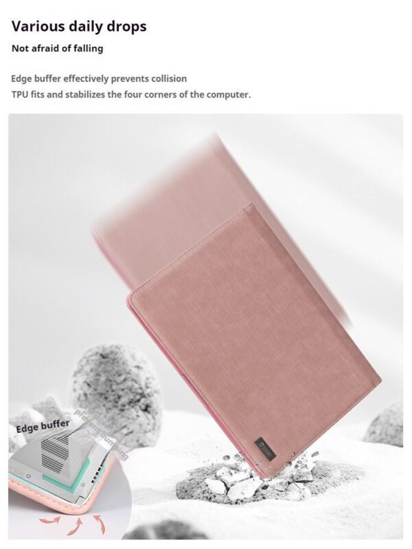 2fd5ef7a945b4611a407b1e100c8951c New Laptop protective case 14 inch computer bag female male business leather case password lock portable storage bag applicable to Apple air13.3 Huawei glory Xiaoxin 16-inch HP Dell
