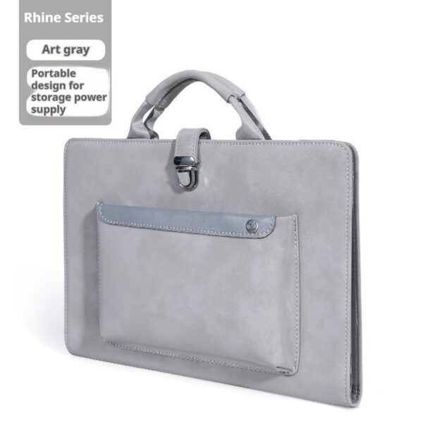 3fa0a62e07804cd9957cb1df00e98141 Shockproof Good Looking Storage Leather Laptop Handbag Unisex For Business Daily Commute Fit 13.3 14 15.6 16 Inch Macbook Air Huawei Honor Dell Lenovo Xiaoxin Notebooks