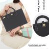 5a743a6c2242485a9da8b1e000d56e2b Shockproof Simple Leather Notebook Protective Shell Bag For Women Fit 13.3 14 15 16 Inch Apple Air Huawei Lenovo Xiaoxin Pro HP Dell Xiaomi Laptops