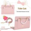 613b3ac41b094b9ab225b1df015b0287 Shockproof Cute Cat Head Portable Shoulder Leather Notebook Liner Bag For Women Fit 13.3 14 15 16 Inch Macbook Air Huawei Lenovo Xiaoxin Pro Laptops