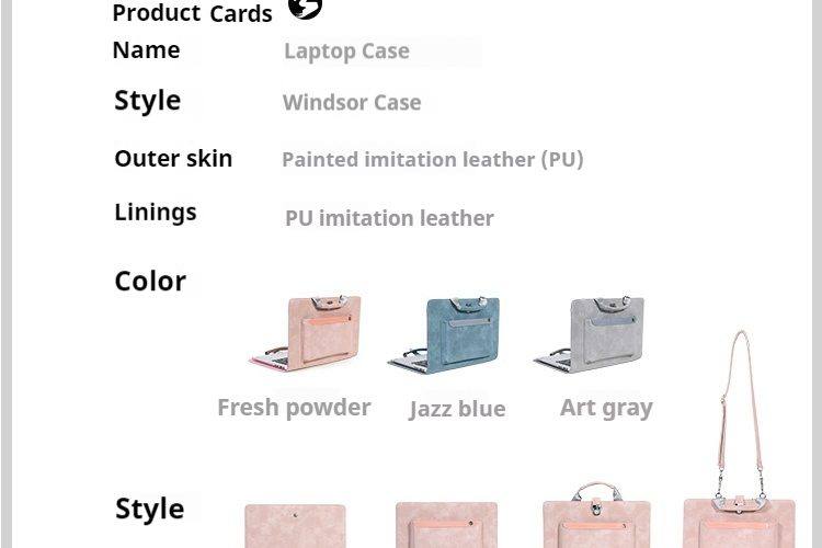 Shockproof Good Looking Storage Leather Laptop Handbag Unisex For Business Daily Commute Fit 13.3 14 15.6 16 Inch Macbook Air Huawei Honor Dell Lenovo Xiaoxin Notebooks 21 670ec07eb6594bbcb83fb1df00dee396.jpeg