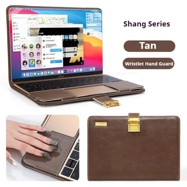 6ec65caaf07b4bd388b7b1e0010ddccf Unisex High Grade Leather Business Handheld Notebook Liner Protective Case Compatible With Apple Air Huawei Lenovo Xiaoxin Pro 13.3 14 15 16 Inch Laptops