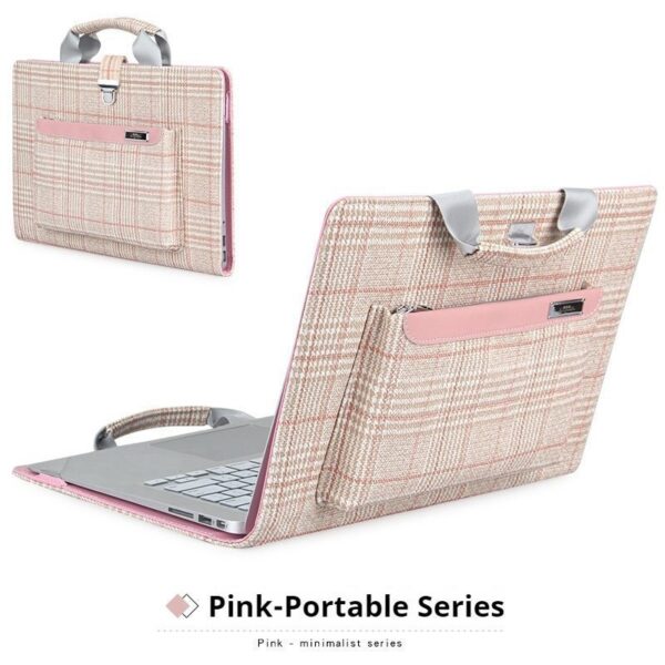 7964ac21e3194713a58ab1df00e97f63 Shockproof Good Looking Storage Leather Laptop Handbag Unisex For Business Daily Commute Fit 13.3 14 15.6 16 Inch Macbook Air Huawei Honor Dell Lenovo Xiaoxin Notebooks