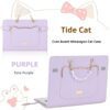 7c13d93a32a54f5cad27b1df015b00f0 Shockproof Cute Cat Head Portable Shoulder Leather Notebook Liner Bag For Women Fit 13.3 14 15 16 Inch Macbook Air Huawei Lenovo Xiaoxin Pro Laptops