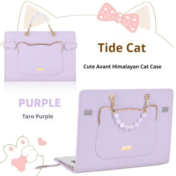 7c13d93a32a54f5cad27b1df015b00f0 Shockproof Cute Cat Head Portable Shoulder Leather Notebook Liner Bag For Women Fit 13.3 14 15 16 Inch Macbook Air Huawei Lenovo Xiaoxin Pro Laptops