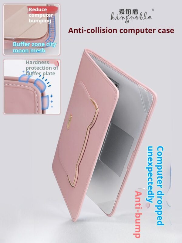 7f0934fed20b4711ab26b1df015afe6a Shockproof Cute Cat Head Portable Shoulder Leather Notebook Liner Bag For Women Fit 13.3 14 15 16 Inch Macbook Air Huawei Lenovo Xiaoxin Pro Laptops