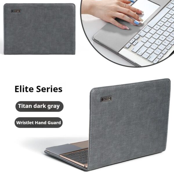 96183b823c054ca190bbb1e100c8976f New Laptop protective case 14 inch computer bag female male business leather case password lock portable storage bag applicable to Apple air13.3 Huawei glory Xiaoxin 16-inch HP Dell