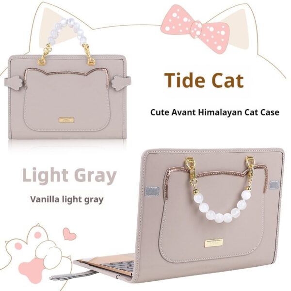 a5fffc34acc1487da219b1df015b015f Shockproof Cute Cat Head Portable Shoulder Leather Notebook Liner Bag For Women Fit 13.3 14 15 16 Inch Macbook Air Huawei Lenovo Xiaoxin Pro Laptops