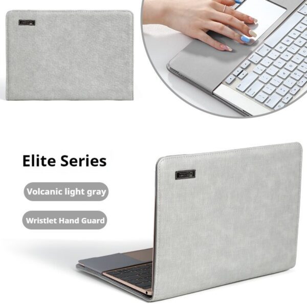 ae78ce846a1a4f9b9f7fb1e100c8970c New Laptop protective case 14 inch computer bag female male business leather case password lock portable storage bag applicable to Apple air13.3 Huawei glory Xiaoxin 16-inch HP Dell