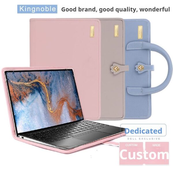 b54ea22f0cf543578765b1e000d56d4d Shockproof Simple Leather Notebook Protective Shell Bag For Women Fit 13.3 14 15 16 Inch Apple Air Huawei Lenovo Xiaoxin Pro HP Dell Xiaomi Laptops