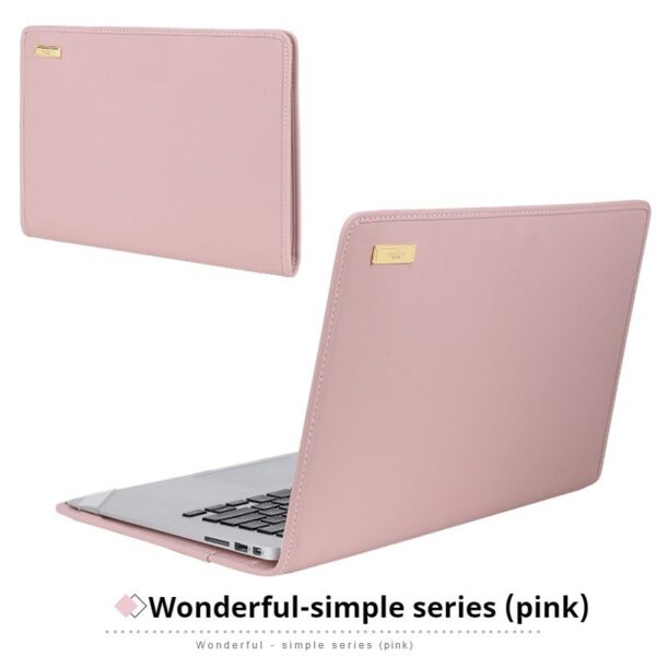 ce27e0182db345339db6b1e000d56f7f Shockproof Simple Leather Notebook Protective Shell Bag For Women Fit 13.3 14 15 16 Inch Apple Air Huawei Lenovo Xiaoxin Pro HP Dell Xiaomi Laptops