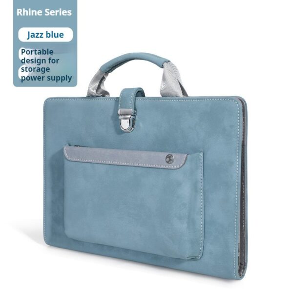 d2a8335458f949fb9529b1df00e980af Shockproof Good Looking Storage Leather Laptop Handbag Unisex For Business Daily Commute Fit 13.3 14 15.6 16 Inch Macbook Air Huawei Honor Dell Lenovo Xiaoxin Notebooks