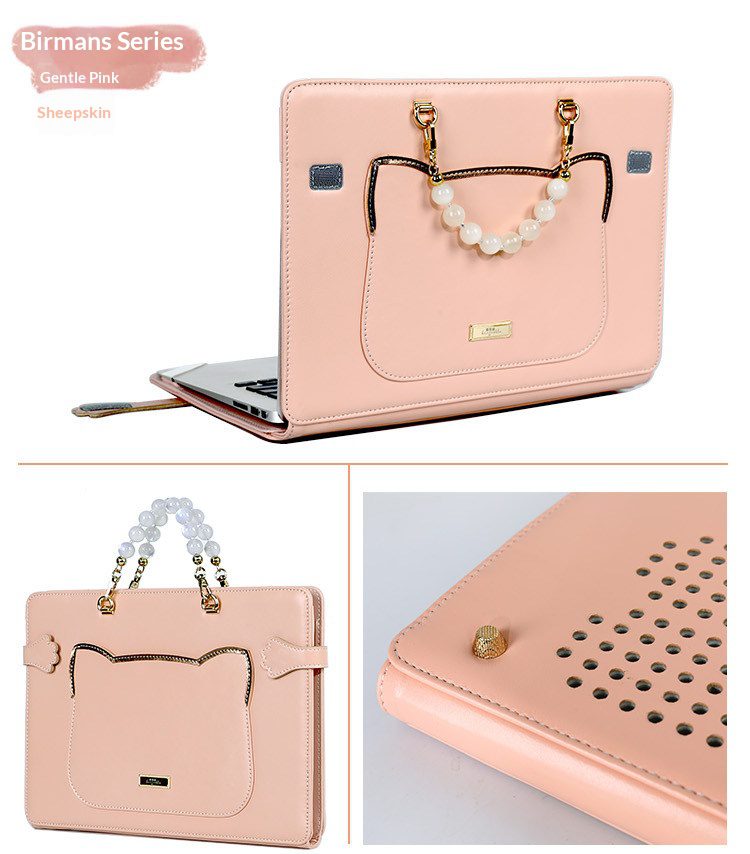 High End Genuine Leather Custom Laptop Sleeve Cute Sheepskin Protective Case For Women Fit Macbook 15 Air Huawei Matebook 14 Xiaoxin Pro16 Multi Brand Notebooks 14 1b0084c71e6e4253b7fdb48300e44417.jpg