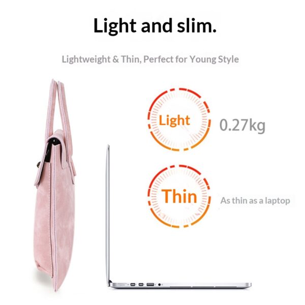20c1d19e2ca340ffbc0cb48700f942c5 Lightweight Stylish Laptop Handbag For Women Slim Fashion Business Commute Laptop Case Compatible With Macbook Lenovo Xiaomi Huawei HP Asus 13 To 16 Inch Notebook