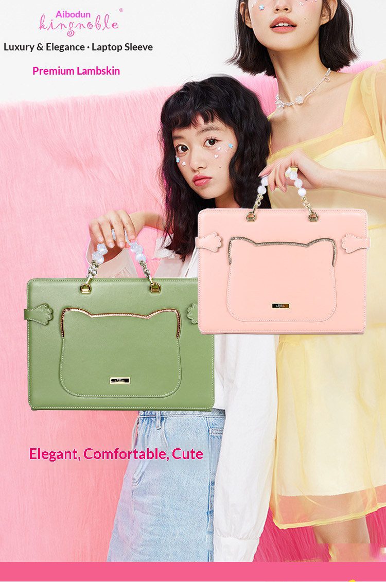 High End Genuine Leather Custom Laptop Sleeve Cute Sheepskin Protective Case For Women Fit Macbook 15 Air Huawei Matebook 14 Xiaoxin Pro16 Multi Brand Notebooks 2 22a0fe71e7c747179a93b48300e3ee3b.jpg