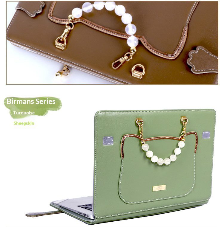 High End Genuine Leather Custom Laptop Sleeve Cute Sheepskin Protective Case For Women Fit Macbook 15 Air Huawei Matebook 14 Xiaoxin Pro16 Multi Brand Notebooks 17 2c2035c3557d442795d7b48300e45496.jpg