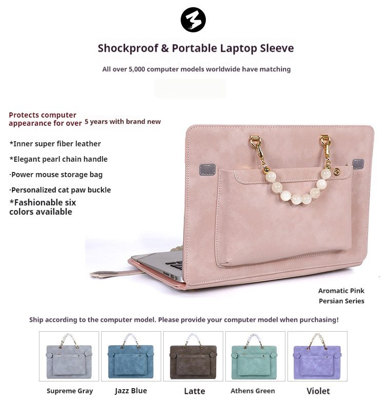 Lightweight Wear Resistant Laptop Sleeve Custom Business Notebook Protective Case Handbag Compatible With Huawei Apple Lenovo Honor HP Asus 13 14 16 Inch 2 303ba5d59d7147578a61b48700c8c941.jpg