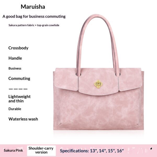 31dd9d9c8212445da662b48700f94be9 Lightweight Stylish Laptop Handbag For Women Slim Fashion Business Commute Laptop Case Compatible With Macbook Lenovo Xiaomi Huawei HP Asus 13 To 16 Inch Notebook