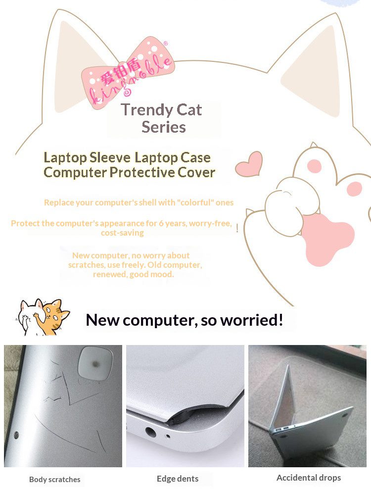 High End Genuine Leather Custom Laptop Sleeve Cute Sheepskin Protective Case For Women Fit Macbook 15 Air Huawei Matebook 14 Xiaoxin Pro16 Multi Brand Notebooks 13 5523251837f74d06967cb48300e43c41.jpg