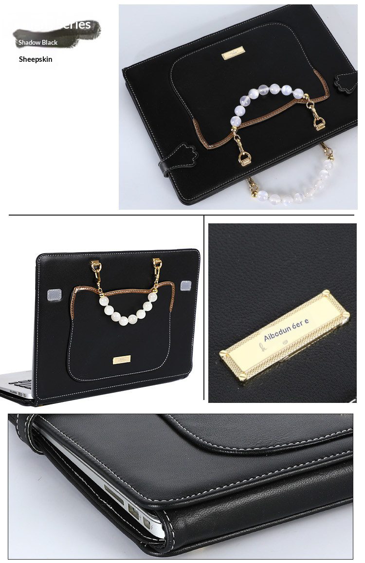 High End Genuine Leather Custom Laptop Sleeve Cute Sheepskin Protective Case For Women Fit Macbook 15 Air Huawei Matebook 14 Xiaoxin Pro16 Multi Brand Notebooks 19 6677ee42de23441d9b5fb48300e45dd6.jpg