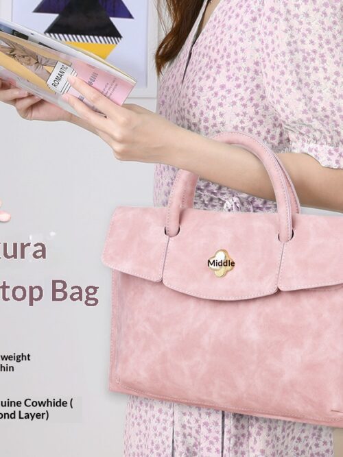 8b7fffc065dc4d919db7b48700f91693 Lightweight Stylish Laptop Handbag For Women Slim Fashion Business Commute Laptop Case Compatible With Macbook Lenovo Xiaomi Huawei HP Asus 13 To 16 Inch Notebook