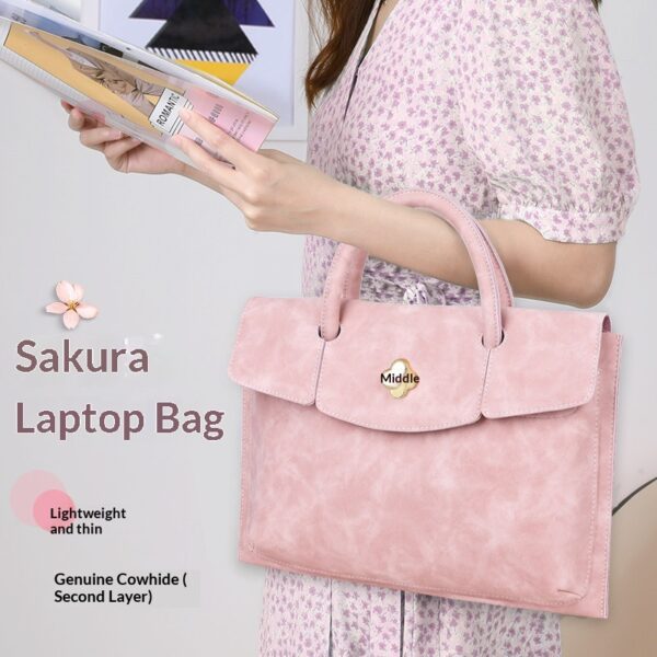 8b7fffc065dc4d919db7b48700f91693 Lightweight Stylish Laptop Handbag For Women Slim Fashion Business Commute Laptop Case Compatible With Macbook Lenovo Xiaomi Huawei HP Asus 13 To 16 Inch Notebook