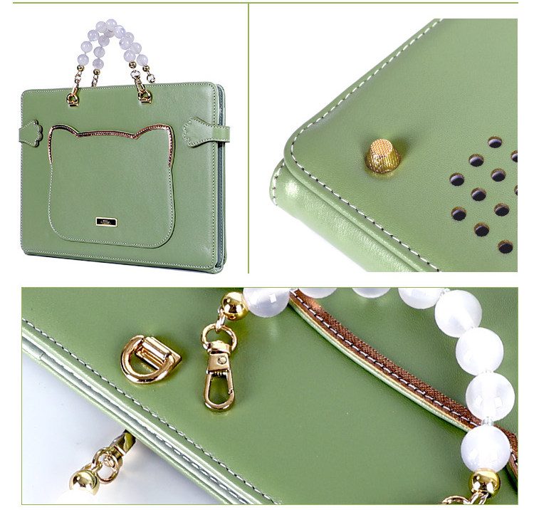 High End Genuine Leather Custom Laptop Sleeve Cute Sheepskin Protective Case For Women Fit Macbook 15 Air Huawei Matebook 14 Xiaoxin Pro16 Multi Brand Notebooks 18