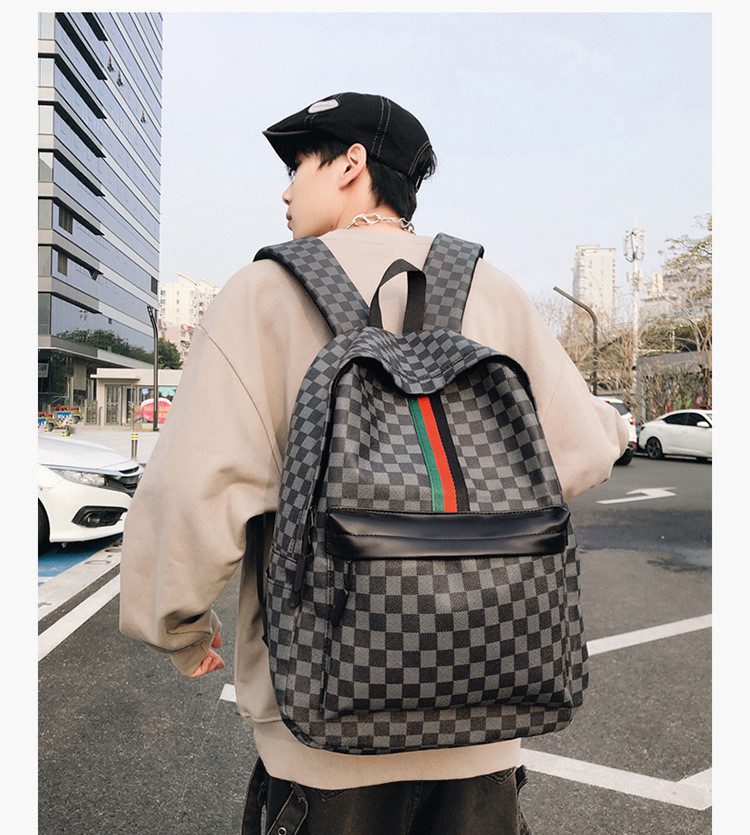 Waterproof Wear Resistant Large Capacity Mens Laptop Backpack Lightweight Simple Trendy Versatile Travel Outdoor Business Bag For 15.6 Inch Lenovo Asus Dell Notebooks 6