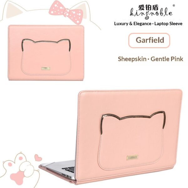 cecefcb9cace49febe57b48300e317b2 High End Genuine Leather Custom Laptop Sleeve Cute Sheepskin Protective Case For Women Fit Macbook 15 Air Huawei Matebook 14 Xiaoxin Pro16 Multi Brand Notebooks