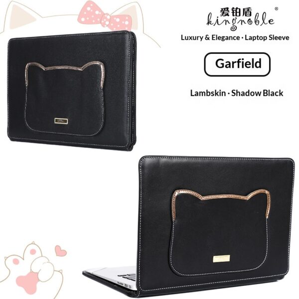 d396ed8f6e1e4eb4b9b1b48300e3291a High End Genuine Leather Custom Laptop Sleeve Cute Sheepskin Protective Case For Women Fit Macbook 15 Air Huawei Matebook 14 Xiaoxin Pro16 Multi Brand Notebooks