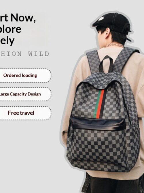 dc53bb56829c4f618df8b480013ab679 Waterproof Wear Resistant Large Capacity Mens Laptop Backpack Lightweight Simple Trendy Versatile Travel Outdoor Business Bag For 15.6 Inch Lenovo Asus Dell Notebooks