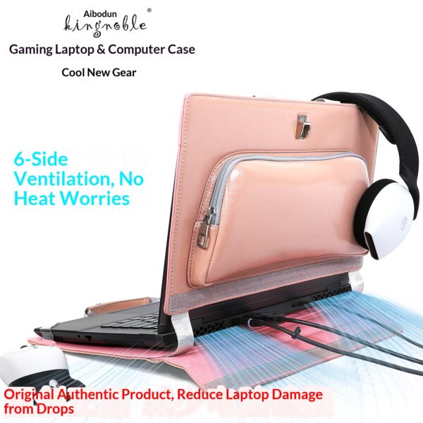 f967d932048f48b69011b47f011e72d1 Storage Shockproof Gaming Laptop Protective Inner Case Bag Fit 15.6 Inch Lenovo Legion MSI Asus Mechanical Revolution HP Acer Dell Gaming Notebooks