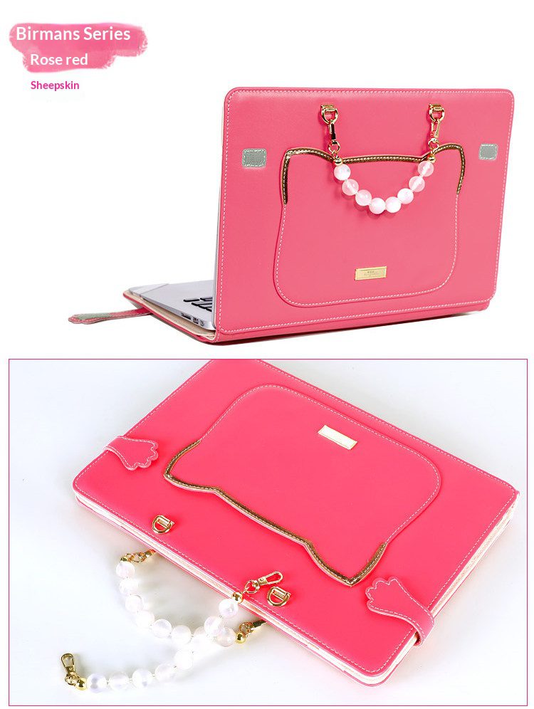 High End Genuine Leather Custom Laptop Sleeve Cute Sheepskin Protective Case For Women Fit Macbook 15 Air Huawei Matebook 14 Xiaoxin Pro16 Multi Brand Notebooks 20 fb4b34d5d5a54b6c955eb48300e4638e.jpg