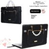 2c120582a1da4145969db48300e2cfa6 High End Genuine Leather Custom Laptop Sleeve Cute Sheepskin Protective Case For Women Fit Macbook 15 Air Huawei Matebook 14 Xiaoxin Pro16 Multi Brand Notebooks